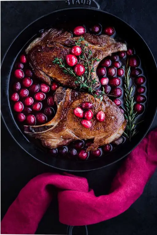 Cranberry Glazed Pork Chops