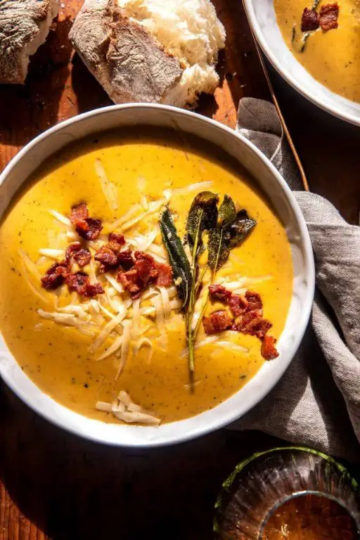 Creamy Butternut Squash Soup with Sage