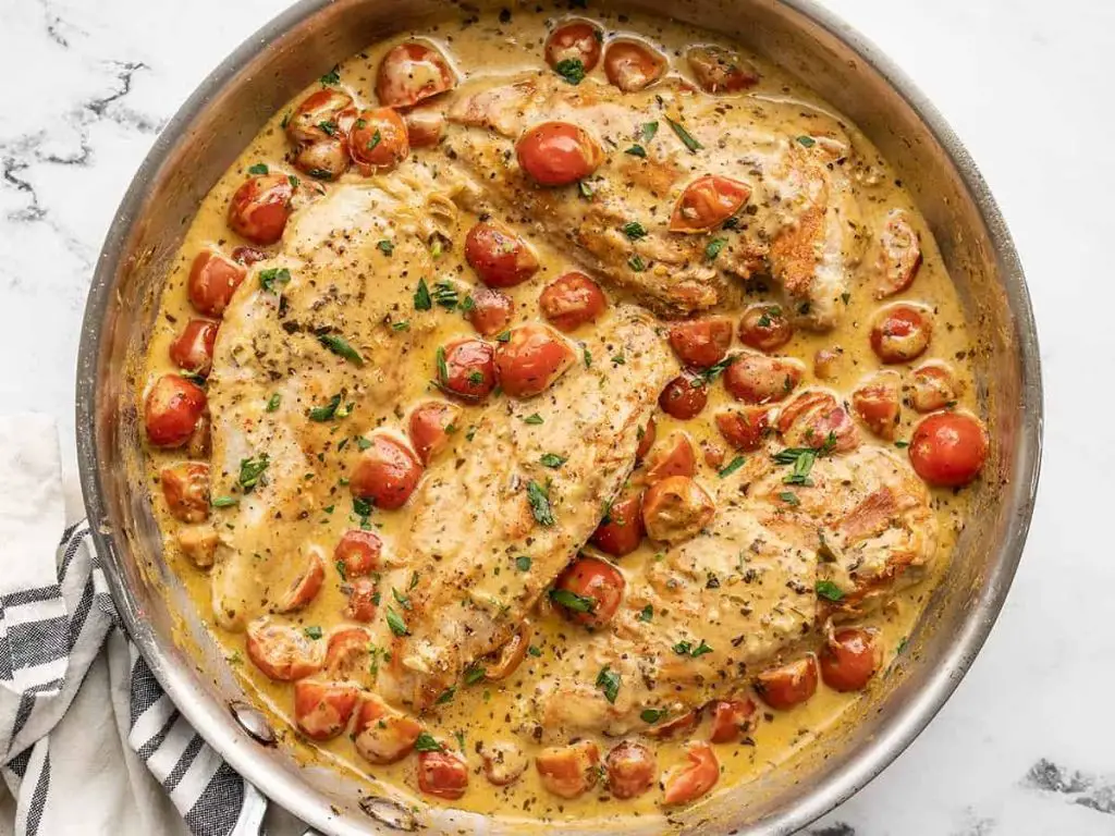 Creamy Pesto Chicken Skillet