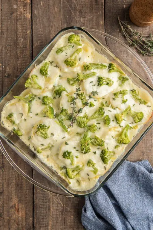 Creamy Potato and Broccoli Bake