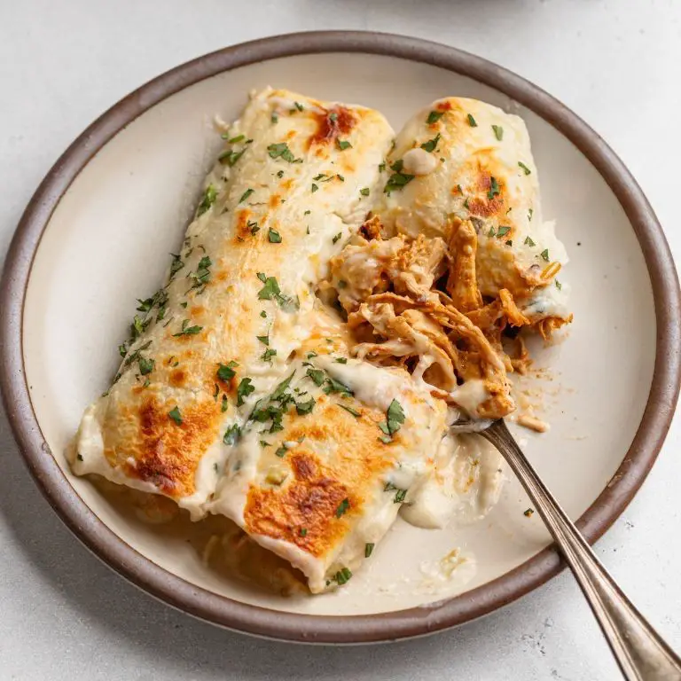 Creamy Shredded Chicken Enchiladas