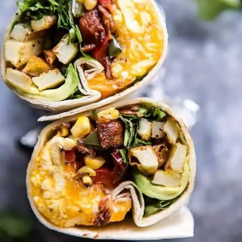 Crescent Roll Breakfast Burritos with Avocado