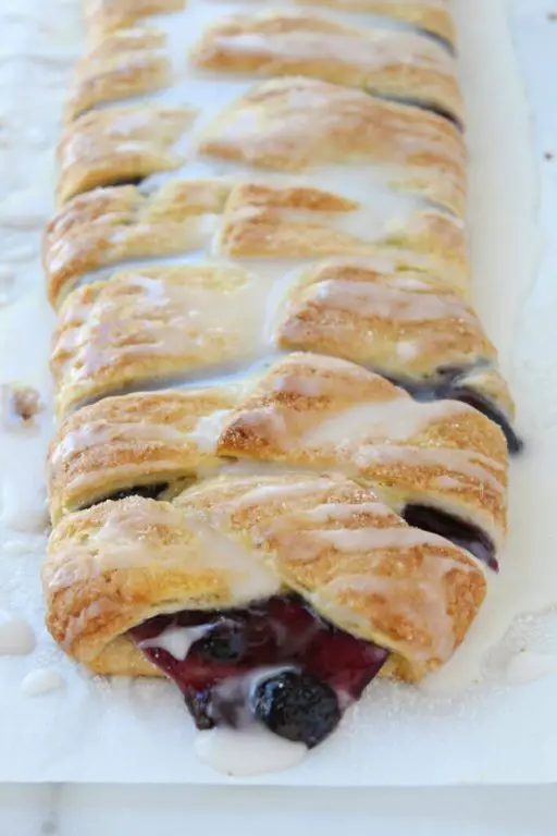 Crescent Roll Breakfast Strudel with Berries