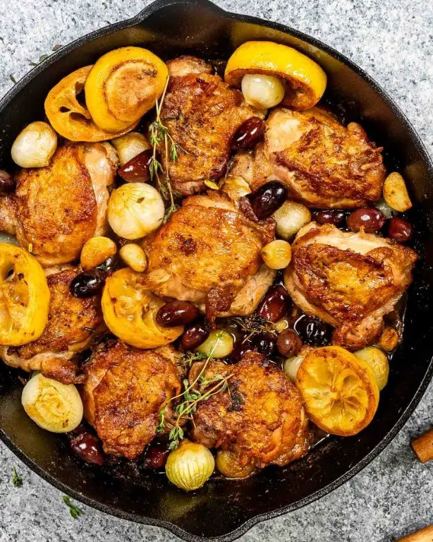 Crispy Greek Style Chicken Thighs