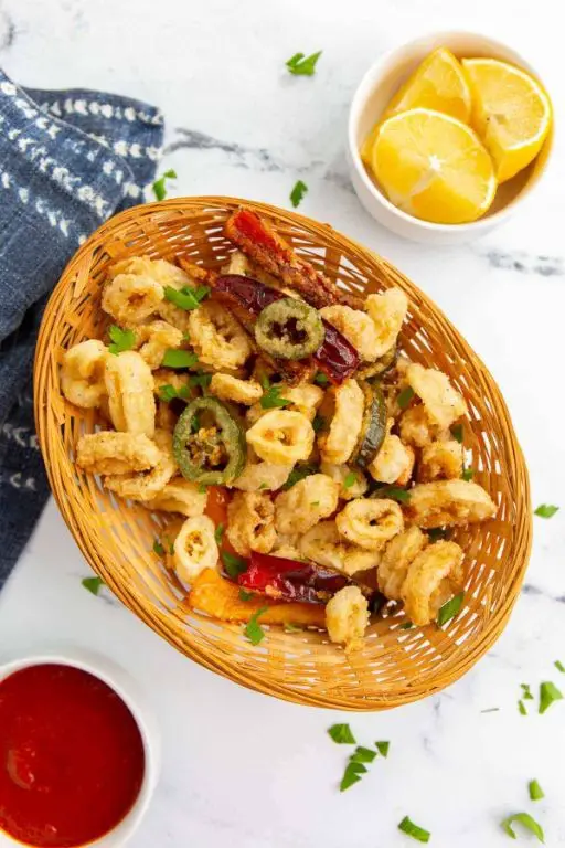 Crispy Pan-Fried Calamari