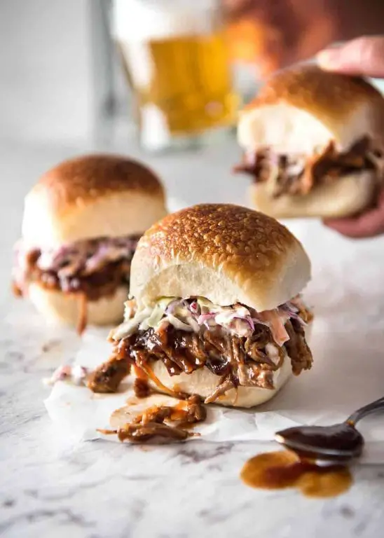 Crock Pot BBQ Pulled Pork Sliders