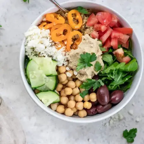 Cucumber and Chickpea Buddha Bowl