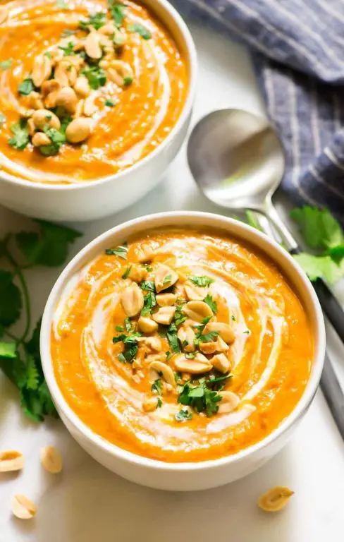Curried Pumpkin Soup with Coconut Milk