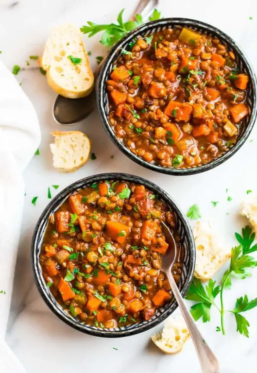 Delicious Crockpot Lentil Soup