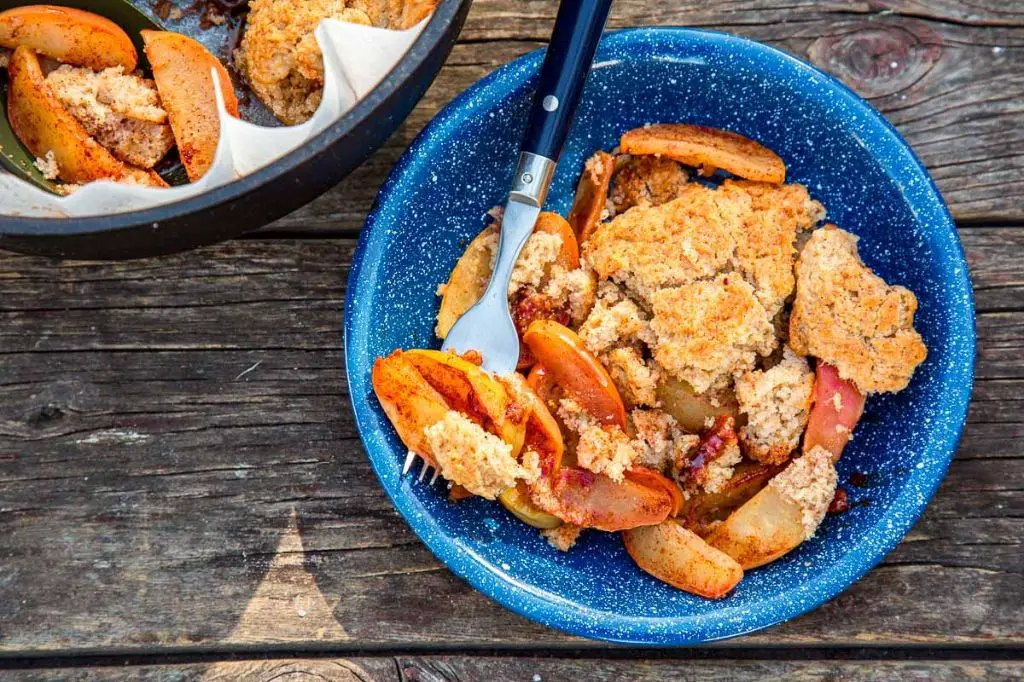 Dutch Oven Apple Cobbler