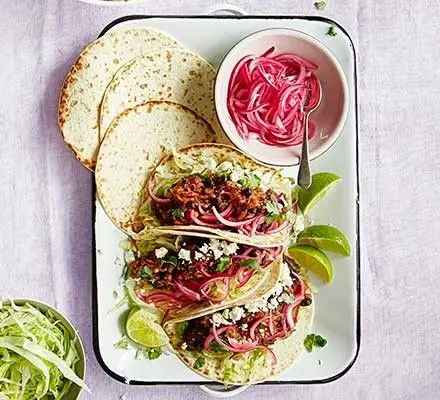 Eggplant and Black Bean Tacos