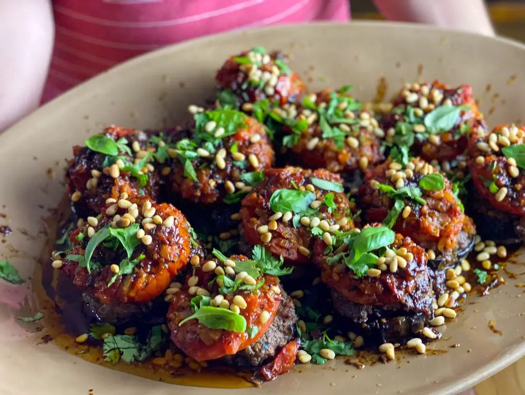 Eggplant and Walnut Koftas