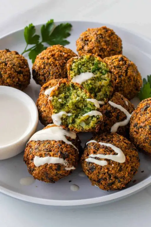 Falafel with Fresh Herbs and Spices