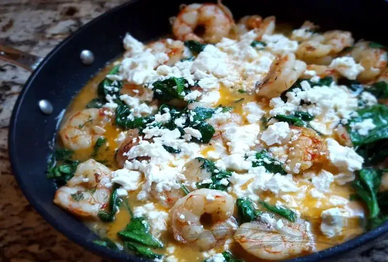 Feta and Garlic Butter Shrimp
