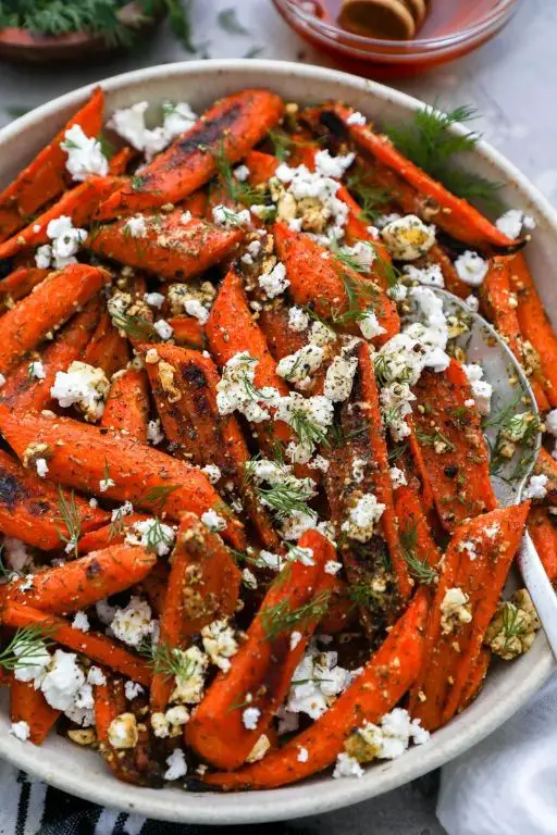 Feta and Honey Glazed Carrots
