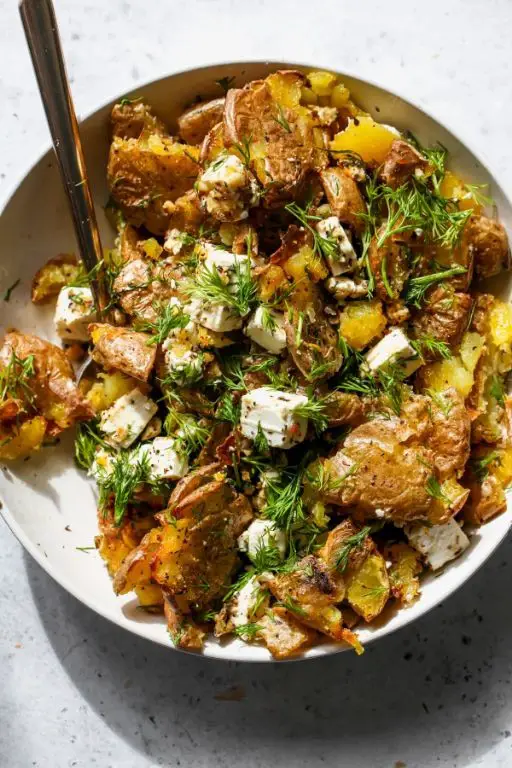 Feta and Lemon Roasted Potatoes