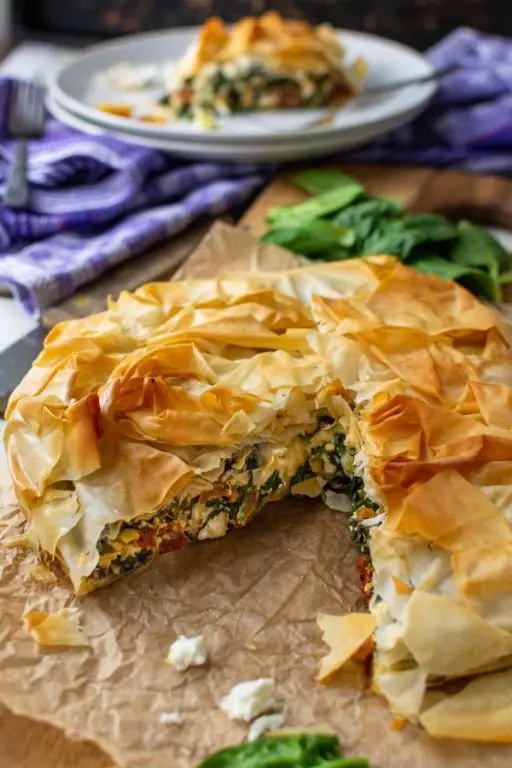 Feta and Spinach Phyllo Pie