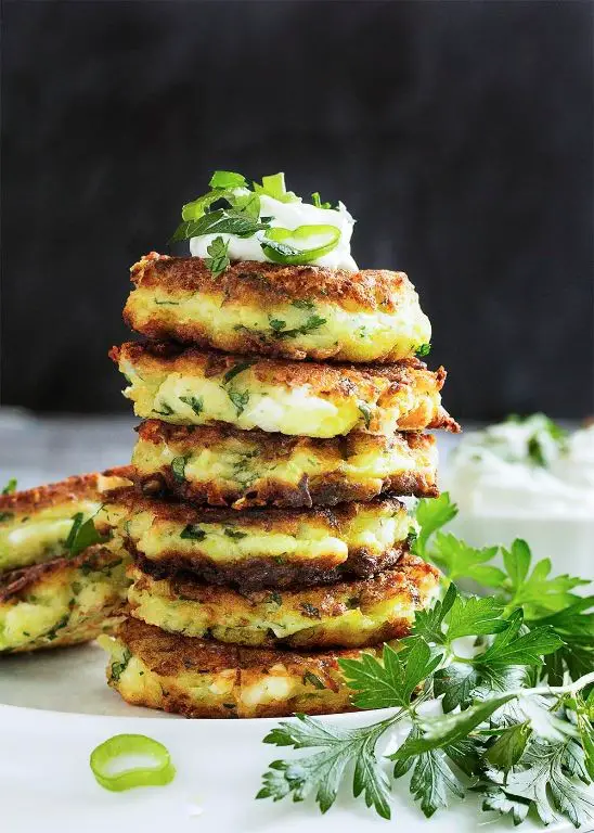 Feta and Zucchini Fritters