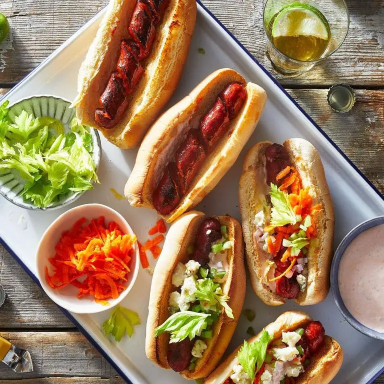 Firecracker Hot Dogs with Relish