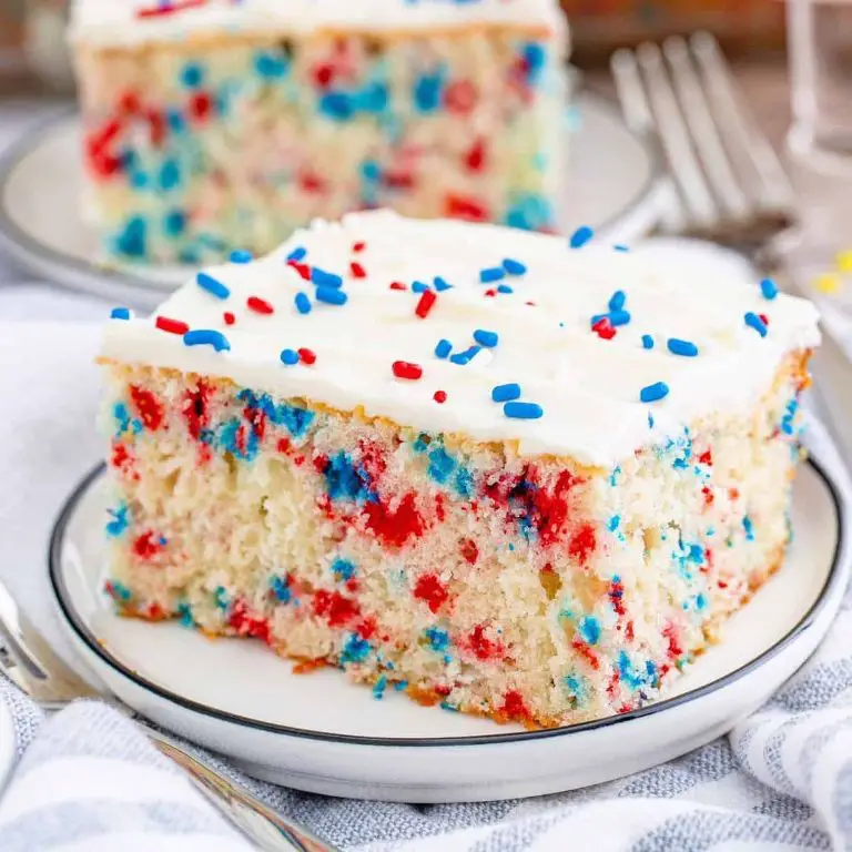 Fourth of July Funfetti Cake