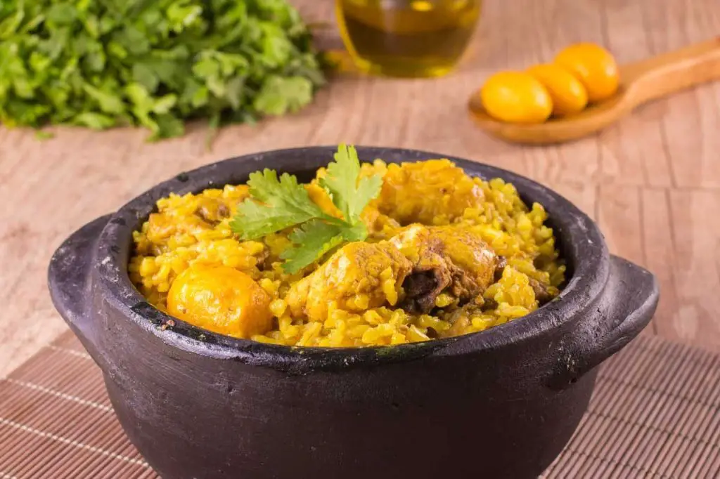 Frango com Pequi (Brazilian Chicken with Pequi Fruit)