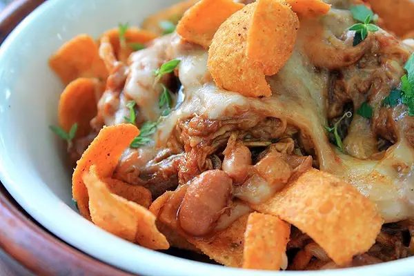 Frito Taco Pie with Pulled Pork
