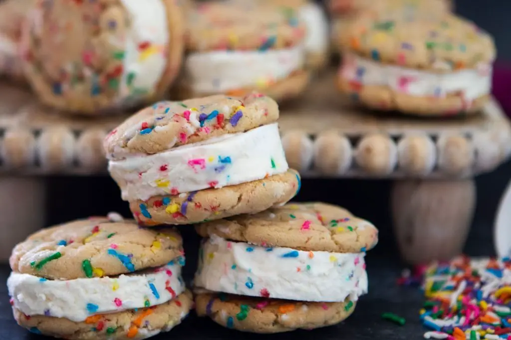 Funfetti Cake Ice Cream Sandwich