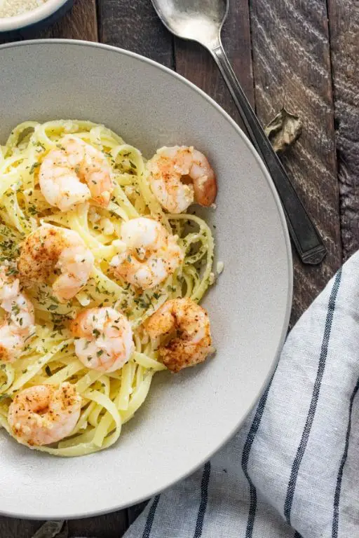 Garlic Butter Shrimp Pasta with Cranberries