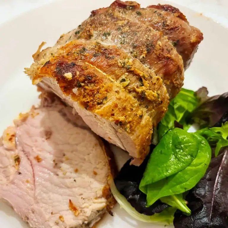 Garlic Herb Air Fryer Pork Loin