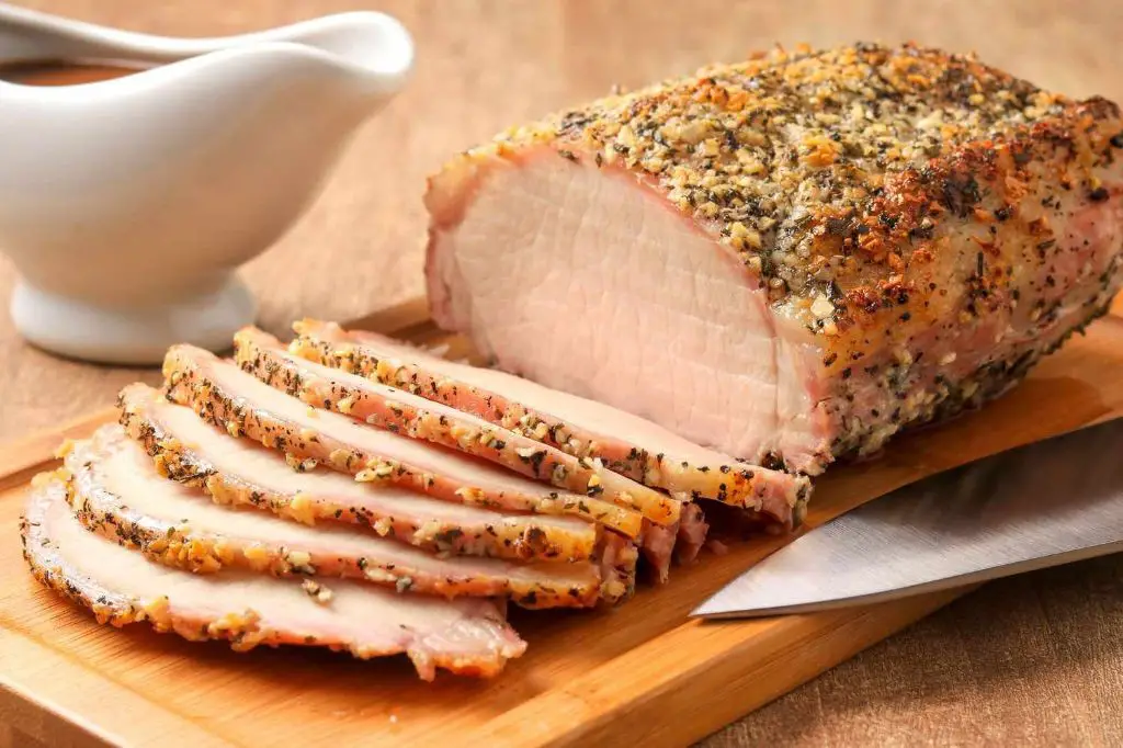 Garlic Herb Roasted Pork Tenderloin