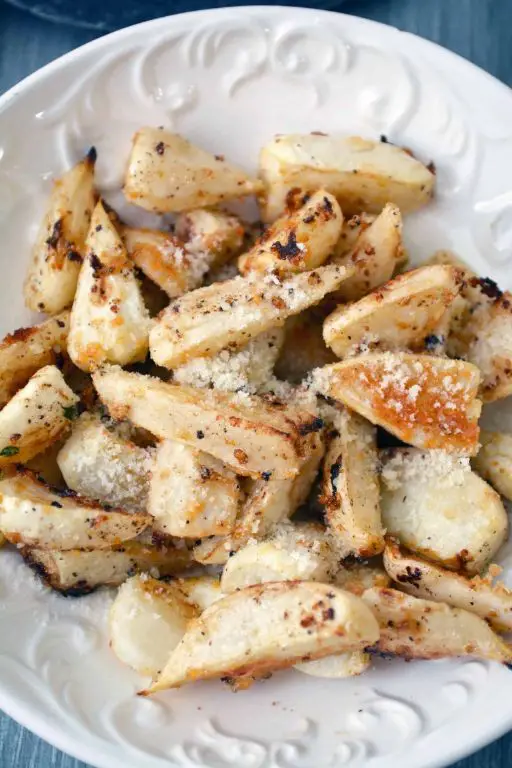 Garlic Parmesan Roasted Turnips