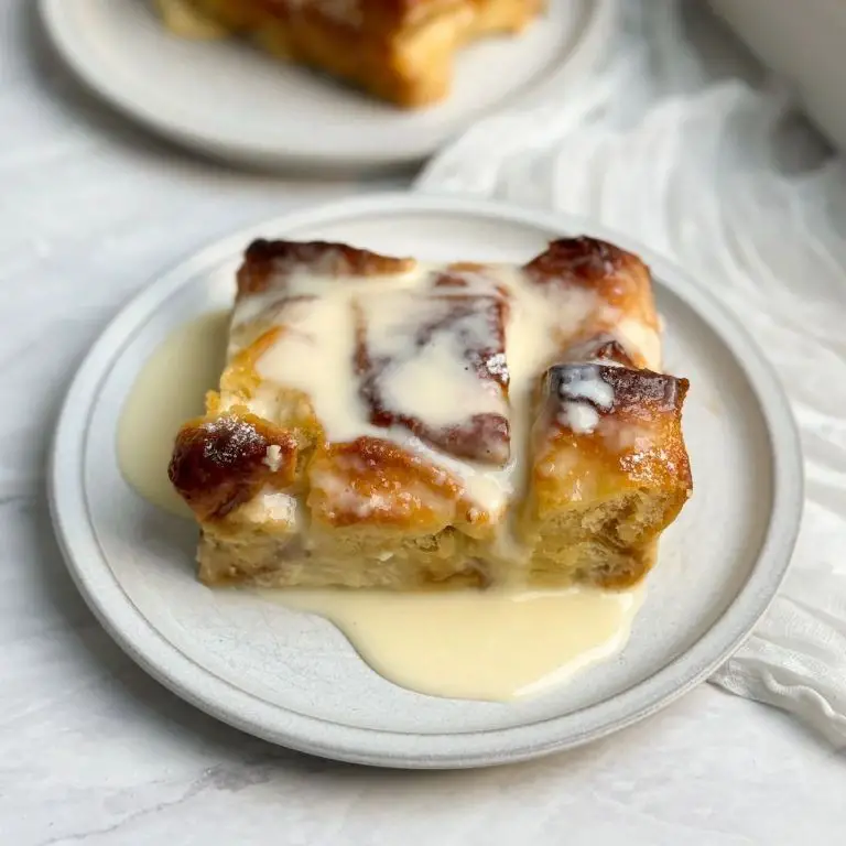 Golden Egg Yolk Bread Pudding