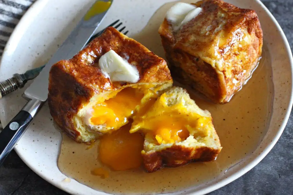 Golden Egg Yolk French Toast