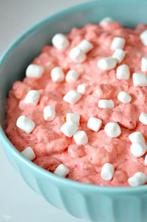Grape Jello with Marshmallows