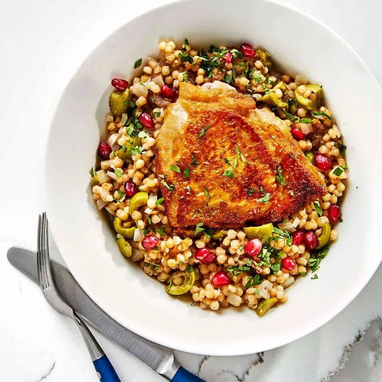 Greek Chicken Thighs with Couscous Salad