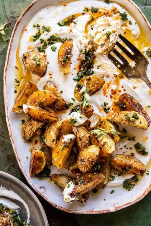 Greek-Style Grilled Potatoes with Feta