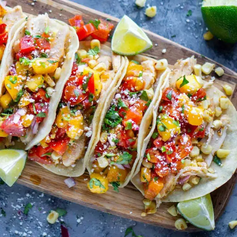 Grilled Chicken Tacos with Fresh Salsa