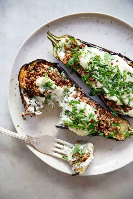 Grilled Eggplant with Herb Marinade