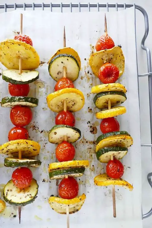 Grilled Italian Squash Skewers
