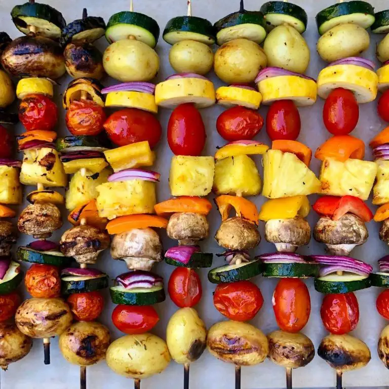 Grilled Potato and Vegetable Kabobs
