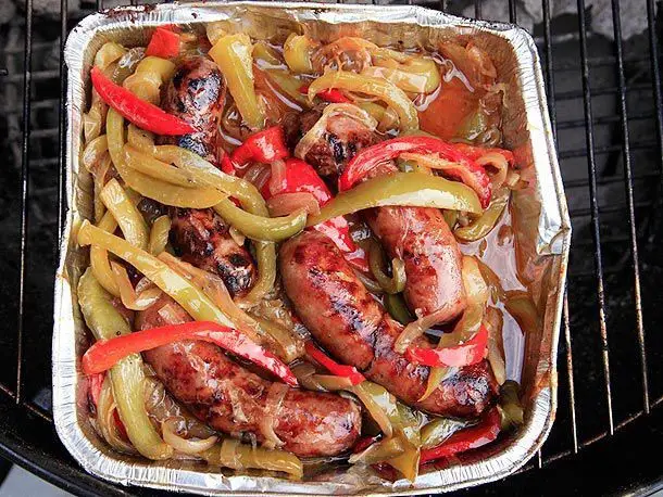 Grilled Sausage and Peppers