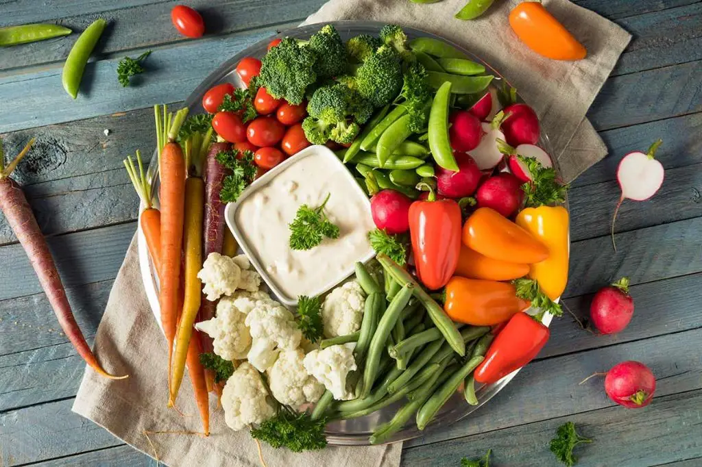 Grilled Veggie Platter with Ranch Dip