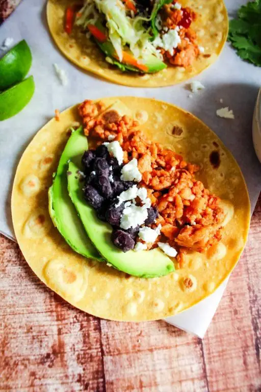 Ground Chicken Tacos with Avocado Salsa
