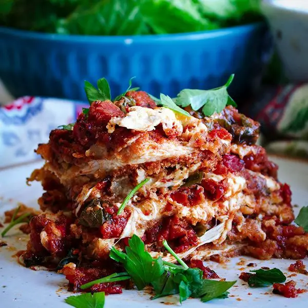 Ground Chicken and Eggplant Parmesan