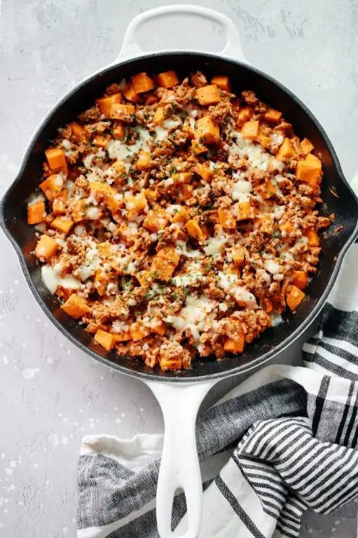 Ground Turkey and Sweet Potato Skillet