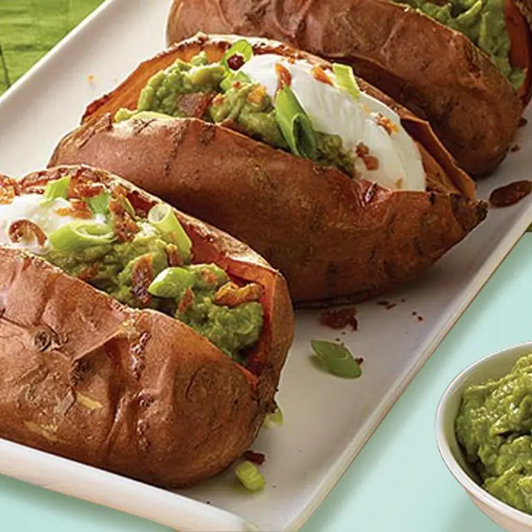 Guacamole and Bacon Stuffed Potatoes
