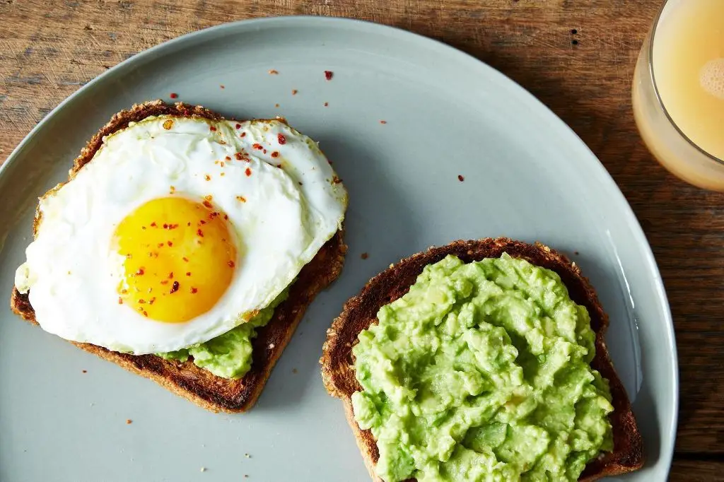 Guacamole and Egg Breakfast Toast