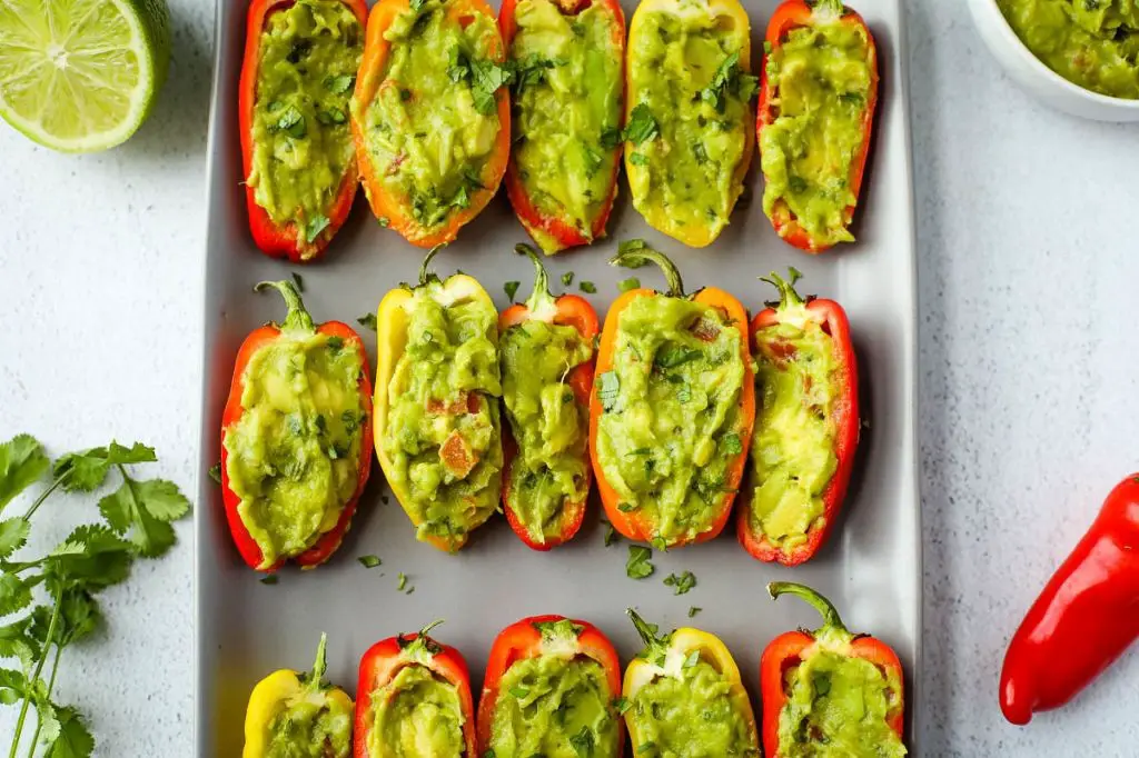 Guacamole-Stuffed Bell Peppers