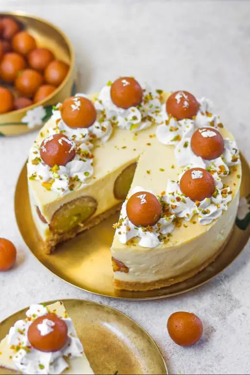Gulab Jamun Cheesecake