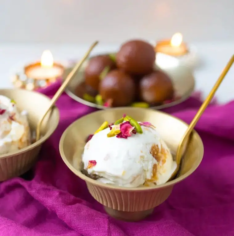 Gulab Jamun Ice Cream